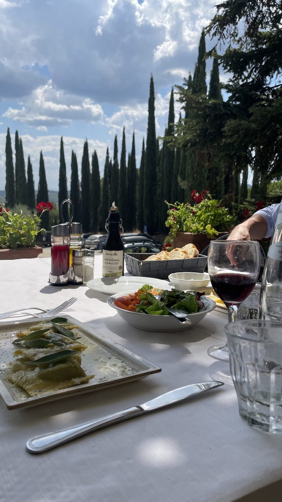 Dining by the sea