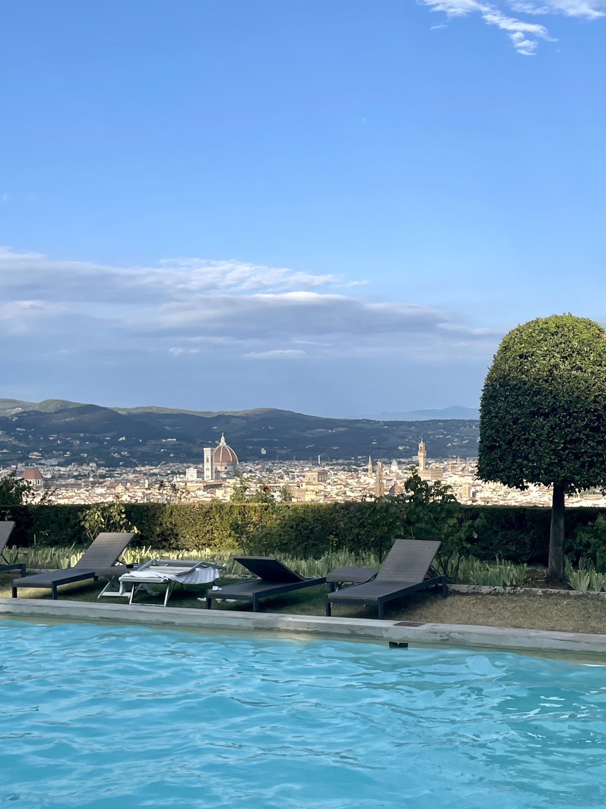 Infinity pool with a view